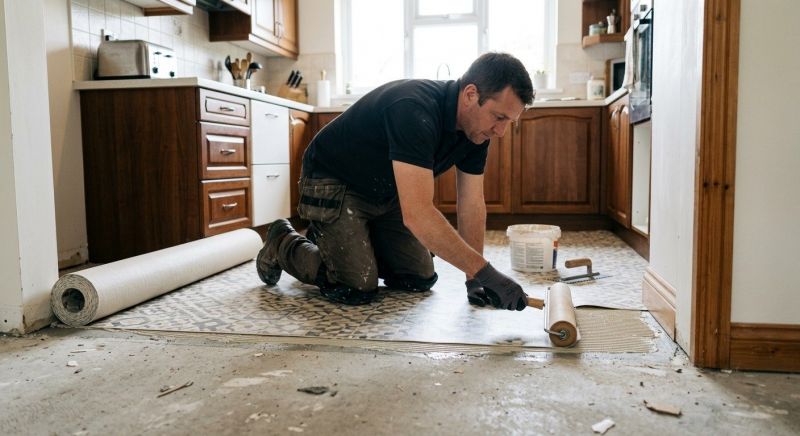 Linoleum Floor Installation in Nottingham, NH