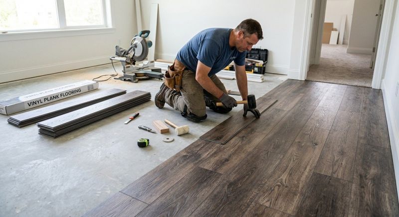 Linoleum Floor Installation in Nottingham, NH
