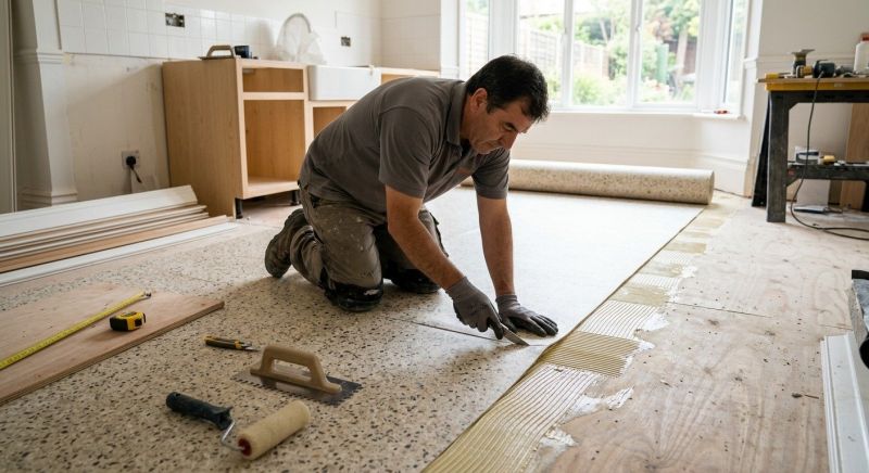 Linoleum Floor Installation in Rowley, MA