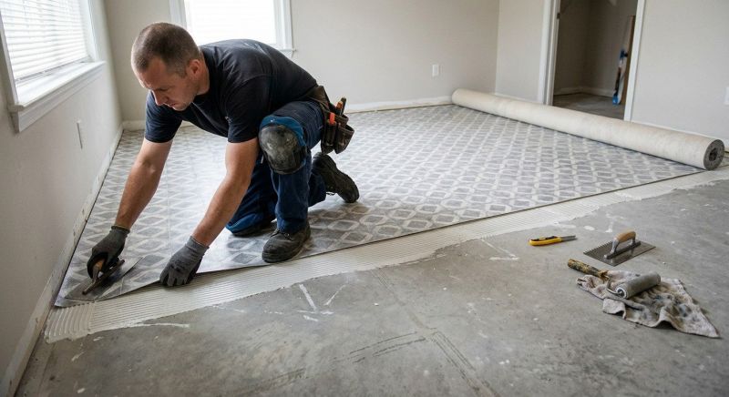 Sheet Linoleum Installation in Georgetown, MA