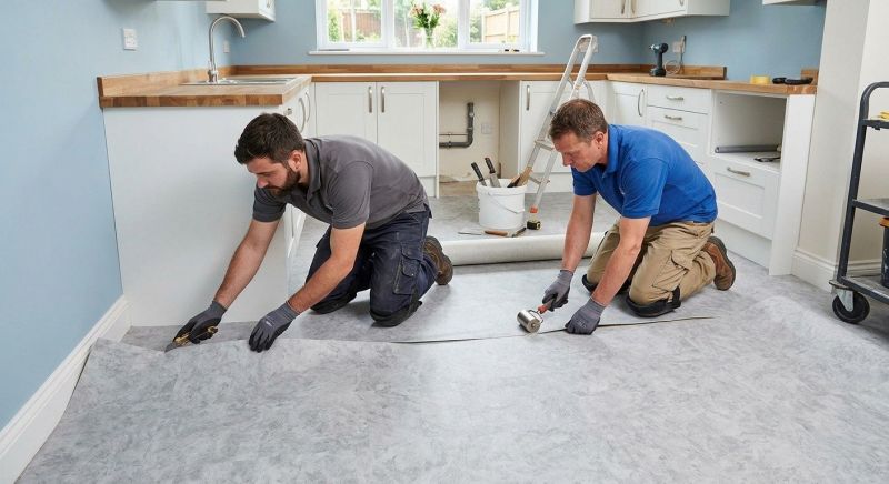 Sheet Linoleum Installation in Newburyport, MA