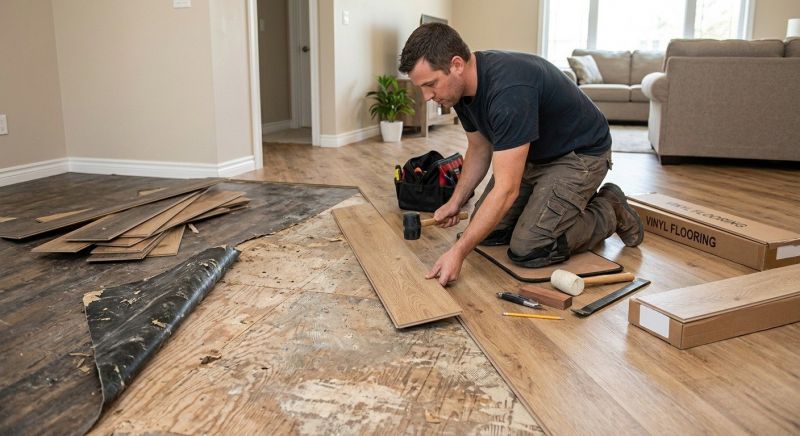 Vinyl Flooring Installation in Tewksbury, MA