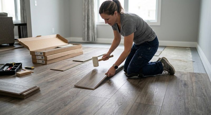Vinyl Plank Floor Installation in Newburyport, MA